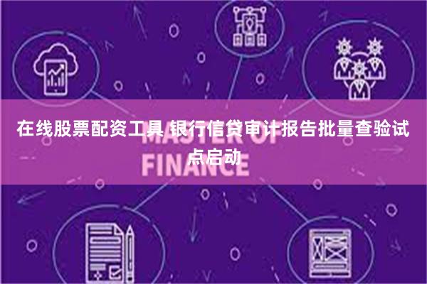 在线股票配资工具 银行信贷审计报告批量查验试点启动